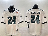 Men's Philadelphia Eagles #24 Darius Slay Jr. White 2025 Super Bowl LIX Patch Vapor Untouchable Limited Stitched Jersey,baseball caps,new era cap wholesale,wholesale hats